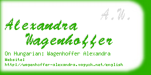 alexandra wagenhoffer business card